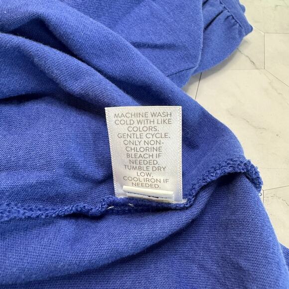 NWT J.Jill Embroidered Womens Size M Azul Blue Cream Tunic Top Soft Boho Chic - Picture 4 of 10